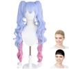 CaseEden Cosplay Wig Hatsune Miku Sailor Suit In Love Twin Tail Vance Type Blue Pink 6106