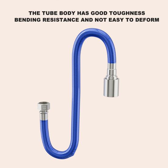 Вращающийся на 360 градусов удлинитель для смесителя Гибкая конструкция шланга Свободно изгибается Герметичный Универсальный Простота установки