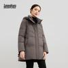 Xuezhongfei Women's Mid-Length Hooded Down Parka