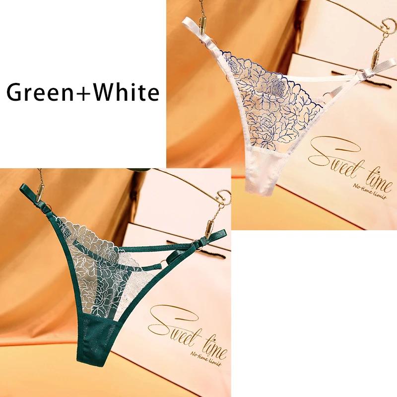 Dulasi Модные брюки-стринги с вырезом на талии и изысканной вышивкой, регулируемый пояс для женского нижнего белья 2271