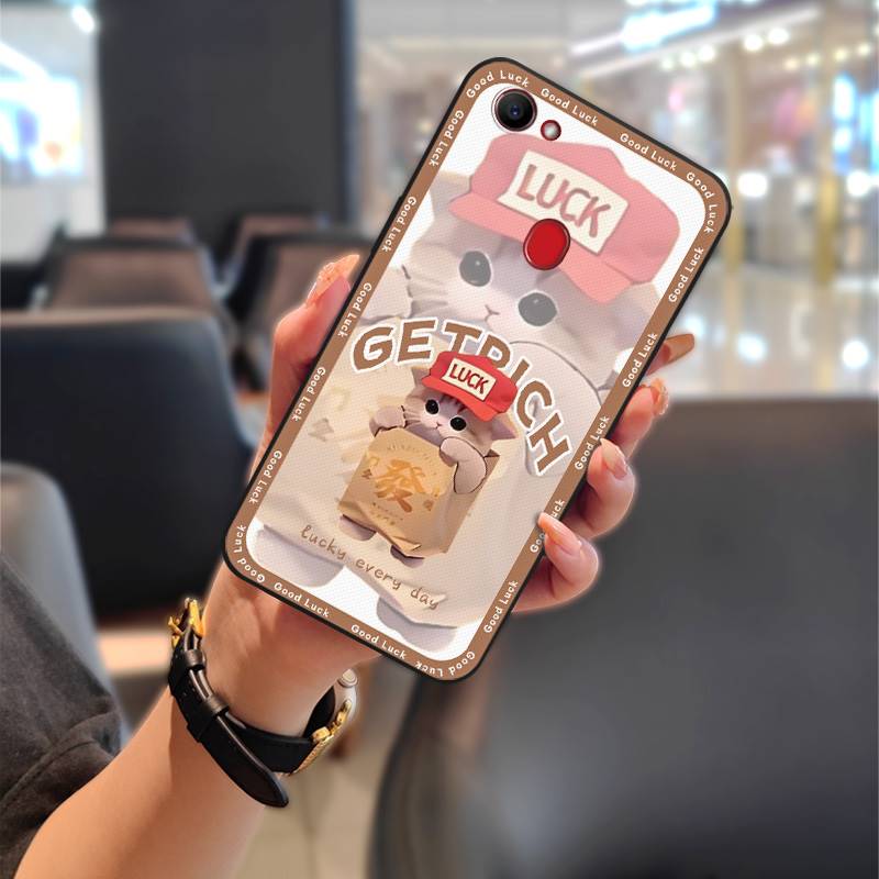 Силиконовый милый чехол для телефона для OPPO F7 Водонепроницаемый Модный дизайн Полная защита Защитный Парный Грязеотталкивающий Пыленепроницаемый ТПУ