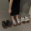 Slippers Women Wear High-end Silver Platform Heightening Sandals Fairy 2025 New Summer Evening Shoes Sandals