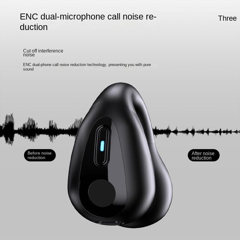 Новая Bluetooth-гарнитура с большой мощностью, беспроводная спортивная гарнитура с зажимом для ушей, безболезненная воздушная проводимость, сверхдлинный срок службы