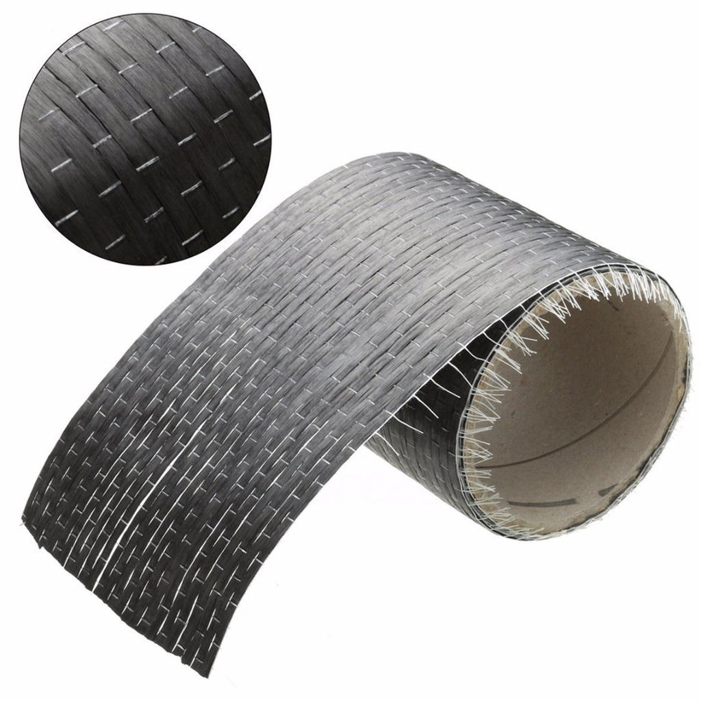 New 12K 200g Real Carbon Fiber Fabric Cloth Tape UNI-Directional Weave 10*180cm