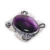 Натуральный шалфей аметист драгоценный камень 925 стерлингового серебра ювелирное изделие кольцо размер 7 g3d00