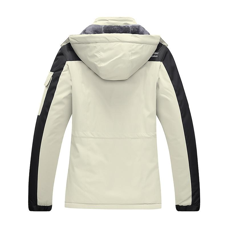 Winter Plus Velvet Thickening Couple Cotton -Padded Jacket Windproof Plus Size Warm Jacket