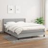 3129625 vidaXL Divan Bed with Mattress Light Grey 140x190cm Fabric