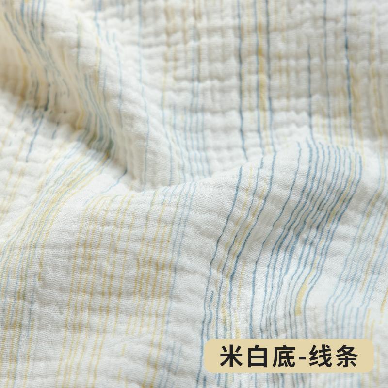 0,5 м/1 м/2 м Мягкая мультяшная ткань из двойной крепированной марли с принтом вишни 100% хлопок Ткань для шитья своими руками Одежда Детская дышащая текстура