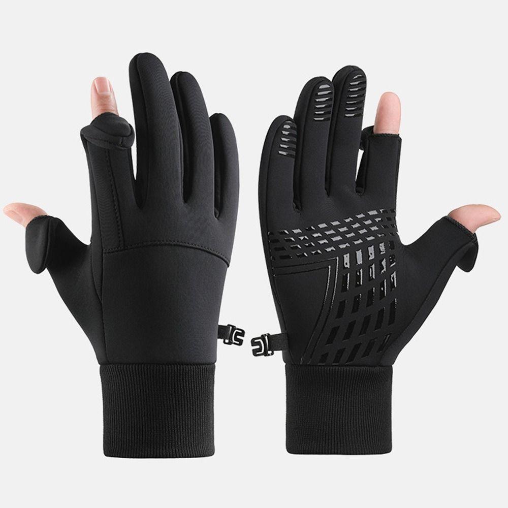 Multifunction Warm Winter Gloves Touchscreen Waterproof Outdoor Riding Mittens Windproof Anti-Slip Protective Mittens Hiking