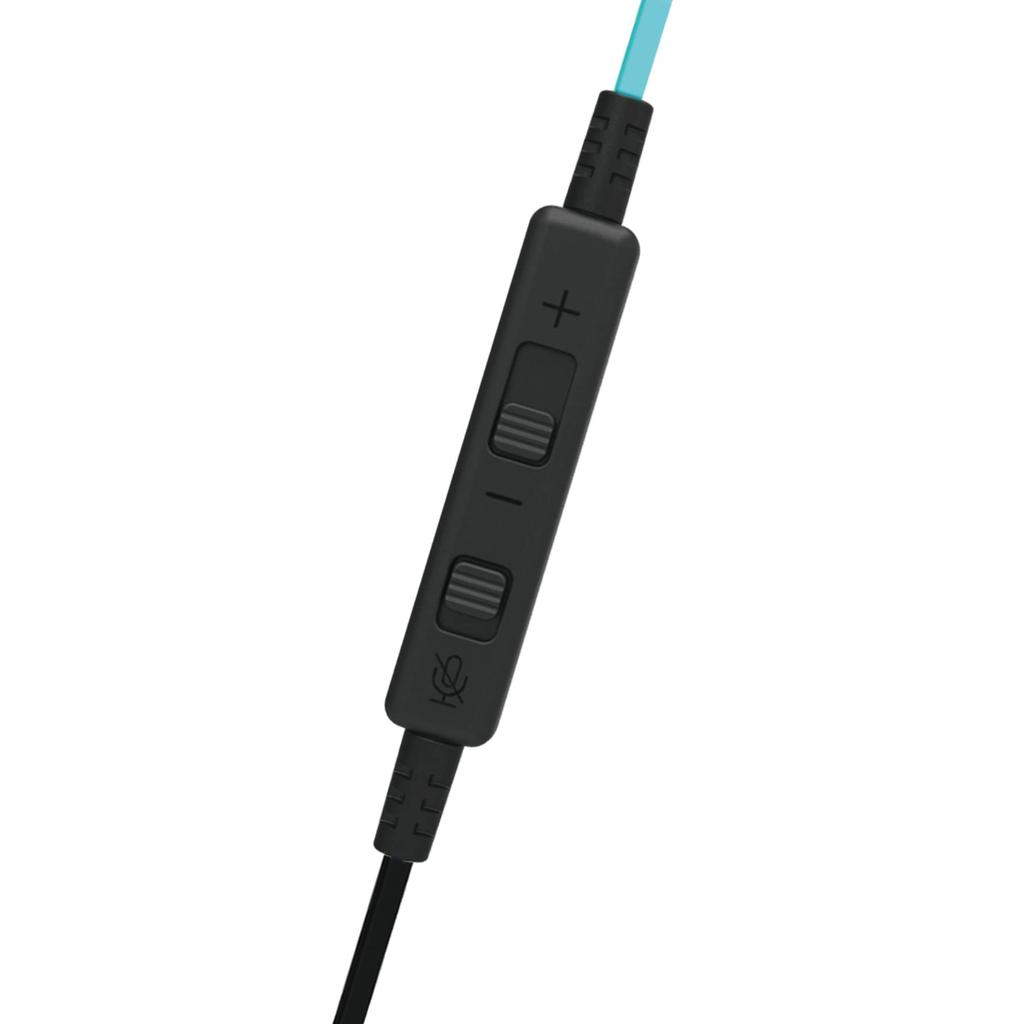 Hori Лицензированная игровая гарнитура Hori с микшером для Nintendo Switch неоново-красная голосовой чат Switch Online [продукт Nintendo] внутриканальные синие/неоновые [Nintendo