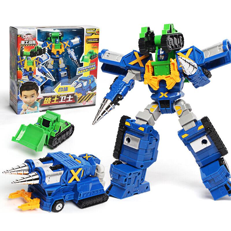 2 В 1 Робот-трансформер Carbot в Машину Игрушки Фигурки Трансформирующаяся Машина Инженерный Грузовик Транспортное средство Игрушка