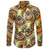 Autumn and Winter Men's Ethnic Style Men's Long-sleeved Shirt Fashion Casual New Long-sleeved Shirt