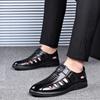 Мужские летние кожаные туфли, модные повседневные деловые туфли, туфли-лоферы, мужские туфли для общения