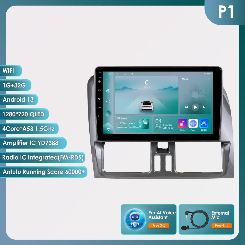 OSSURET 9" Carplay 4G BT 2din Android 13 автомобильный радиоприемник мультимедиа видеоплеер GPS навигация для Volvo XC60 2008-2017 головное устройство интеллектуальный экран SWC