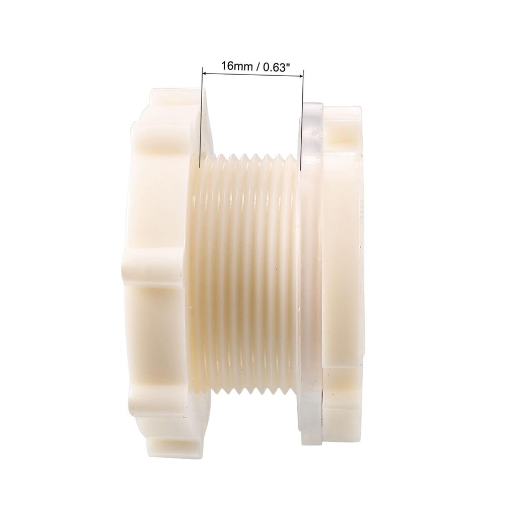 uxcell Bulkhead Fittings, Bulkhead Fittings, Quick Connect Fittings, G1-1/2 Female to 62mm Male with