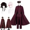 Tetchou Suehiro Cosplay Costume Bungo Stray Dogs Season 4 Hunting Dogs Team Red Uniform Cloak Anime Halloween Christmas Clothes