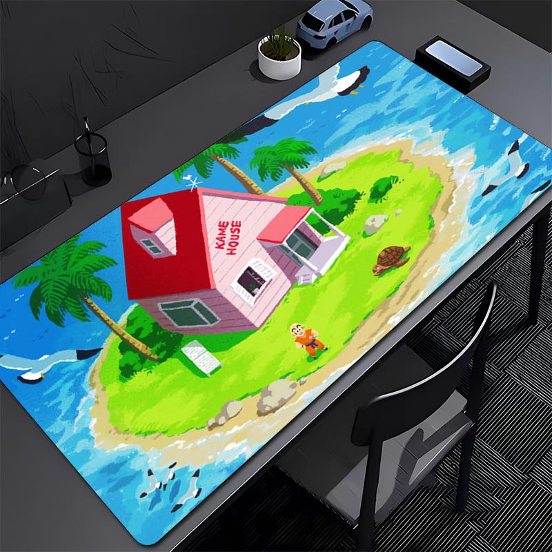 Dragon Ball Krillin Gaming Mouse Pad Accessories Office Gamer Keyboard Desk Mat NonSlip Laptop ground mat PC carpet big Mousepad