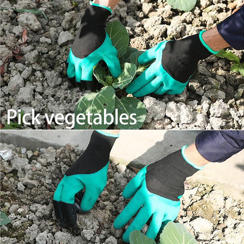 Резиновые рабочие садовые перчатки для копания и посадки, устойчивые к порезам водонепроницаемые перчатки
