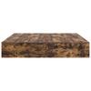 Storage Bed Frame Smoked Oak 200 x 200 cm