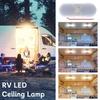Светодиодные фонари для автофургона, потолочный светильник, для грузовика, лодки, кемпера, каравана, прицепа, 3-цветный переключатель, освещение салона на крыше, освещение отсека 12 В-24 В