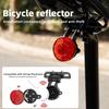 Bike Reflective Tail Light for AirTag Locator Mount Universal MTB Road Mountain Bicycle Saddle Reflector Rear Lamp Holder Bike Accessories