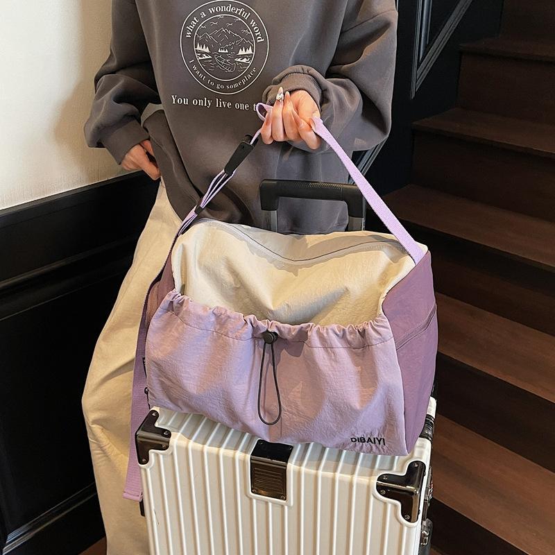 Korean-style casual crossbody travel bag, portable large-capacity dry-wet separation gym bag, breathable simple yoga sports bag