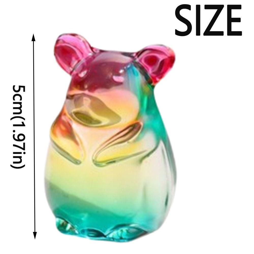 Хрустальные мультяшные фигурки животных Элегантная миниатюрная фигурка Настольное украшение