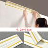 9M 3D Foam Wall Edge Strip Stickers Self-adhesive Corner Waist Line Background Wall Sticker Waterproof Decor Trim Line Skirting