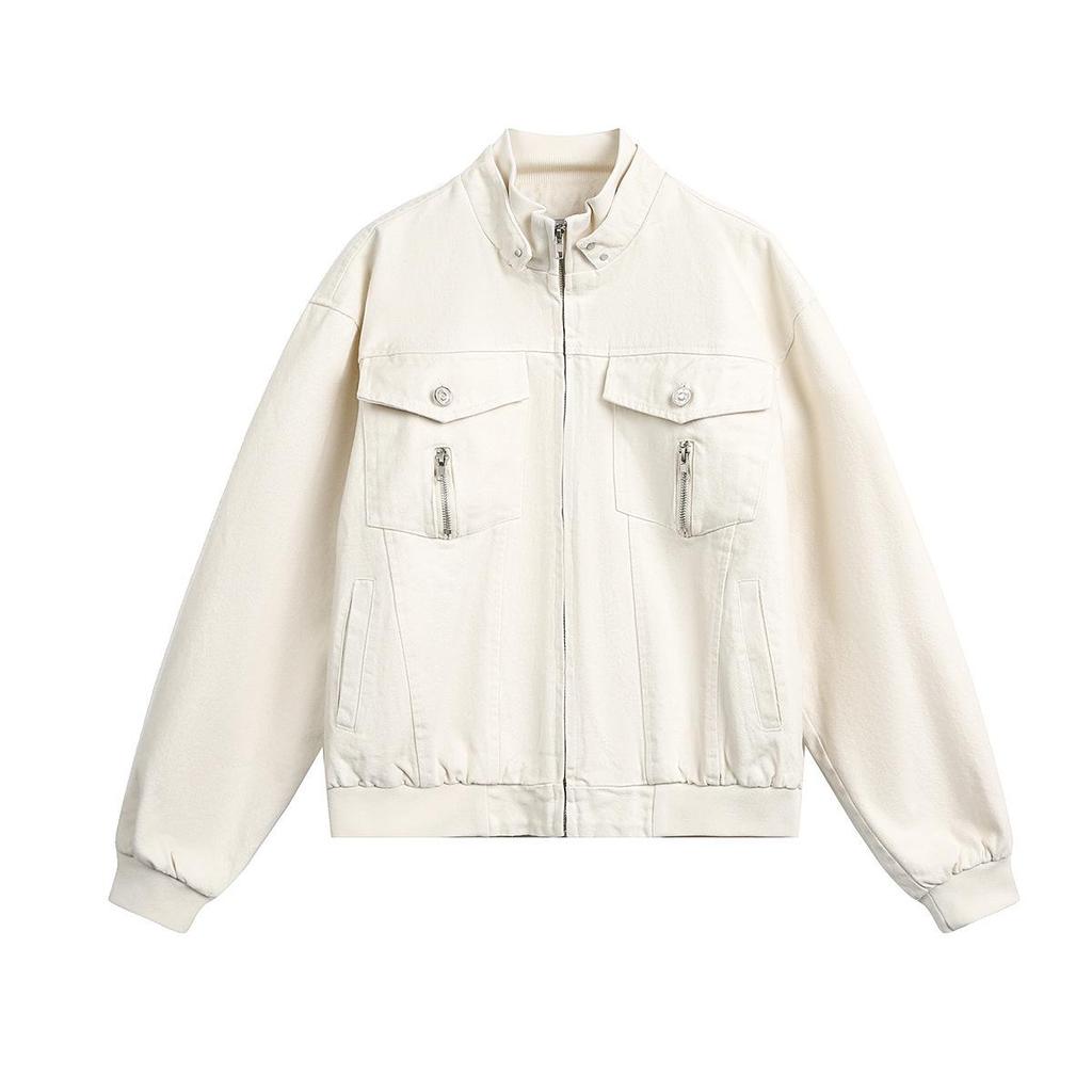 QIYOU 2025 Autumn Retro Unisex Workwear Jacket - Detroit Style