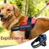 Pet Supplies Dog Vest Medium Large Dog Explosion-proof Punch Strong Durable Oxford Cloth Reflective Chest Back Dog Leash