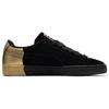 Puma Suede Dance Crew Comfortable Versatile Lightweight Low-Top Sneakers Unisex Sneakers Black Gold 398306-01