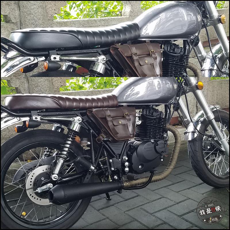 64 см Университетский Ретро Мотоцикл Водонепроницаемая Кожаная Cafe Racer Винтажная Гелевая Плоская Подушка Сиденье Седло
