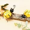 4 шт./компл. Декоративное металлическое украшение в виде шмеля для сада на заднем дворе, украшение для стены, акцент D5X1