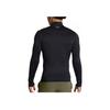 Under Armour Футболка Coldgear Solid Slim Fit Stand Collar с длинным рукавом, универсальная, мужская, черная 1386942-001