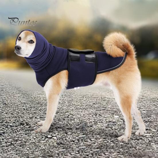 Жилет от тревоги для собак со светоотражающими полосками, регулируемая успокаивающая рубашка для собак, дышащий успокаивающий костюм для маленьких, средних и больших собак