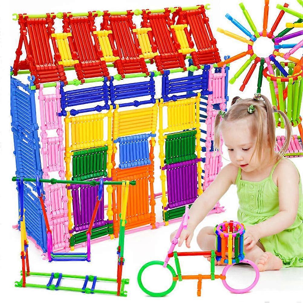 500 Pieces Kids Playset Educational Toy Smart Stick 3D Puzzle Toy Intelligence Toy