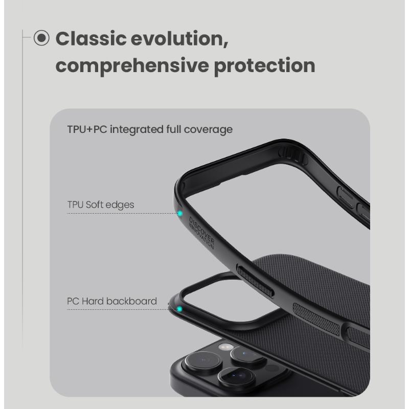 NILLKIN Для iPhone 16 Pro Max Plus чехол Super Frosted Shield Pro ультратонкий жесткий защитный чехол для ПК
