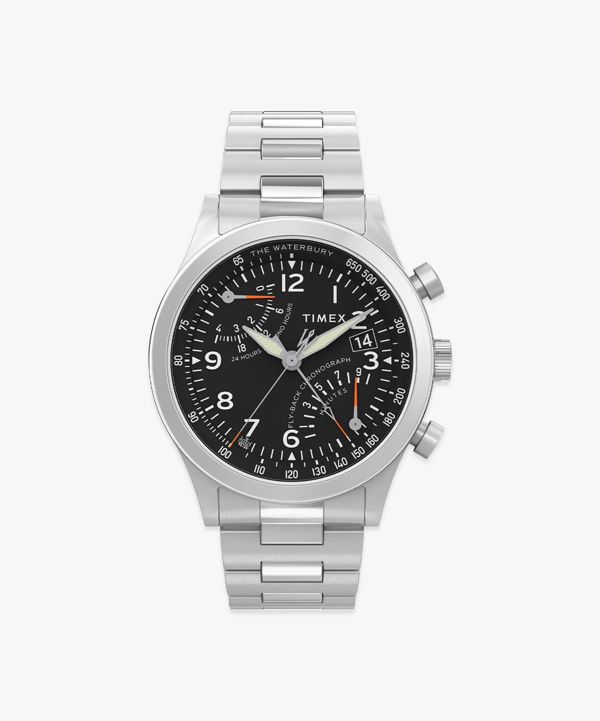 Taimaegseu Waterbury Flyback Chronograph Metal Watch 43Mm