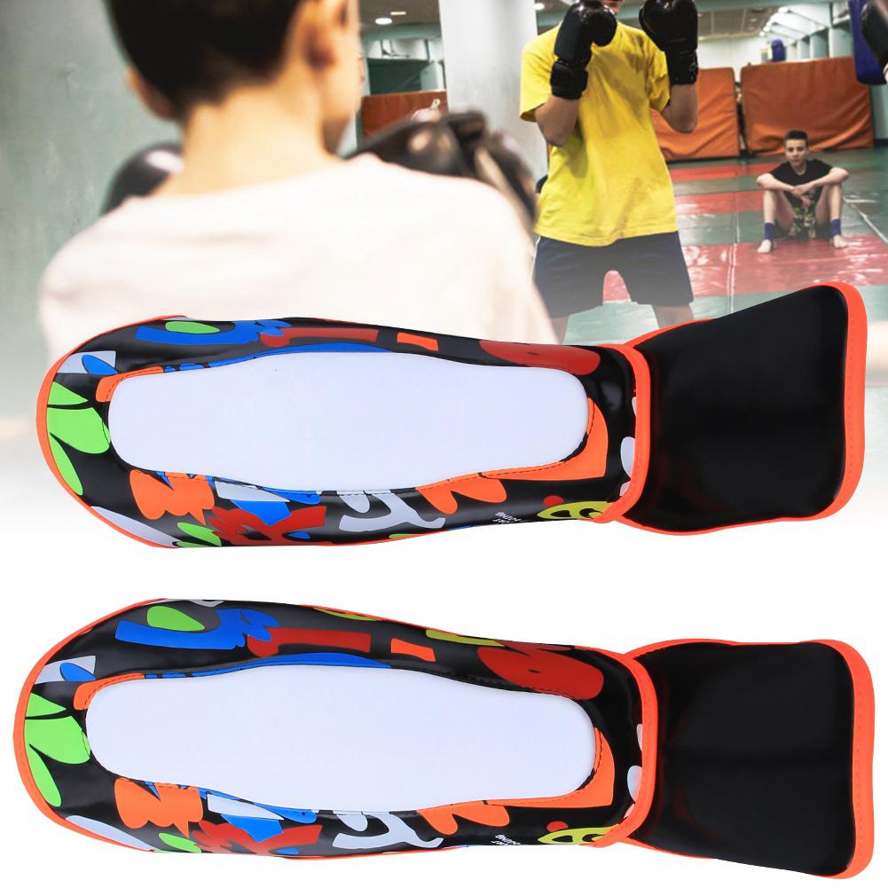 BN FIGHT Детская защита ног, щитки для голени, защитное снаряжение, защита стопы для бокса, муай-тай, тхэквондо, тренировок S