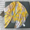 Autumn and Winter New Loose Beard Printing Large Square Scarf High-end Temperament Decorative Shawl Warm Fashion Scarf Beach Towel