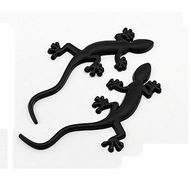 3D Metal Gecko Lizard Rear Trunk Body Emblem Badge Sticker Decals