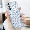 Чехол с разноцветными бантами для Samsung S26 Ultra S25 FE S24 S23 S22 Plus S21 A15 A25 A35 A55 A16 A26 A36 A56 A17 A37 A57 5G Прозрачный мягкий чехол из ТПУ