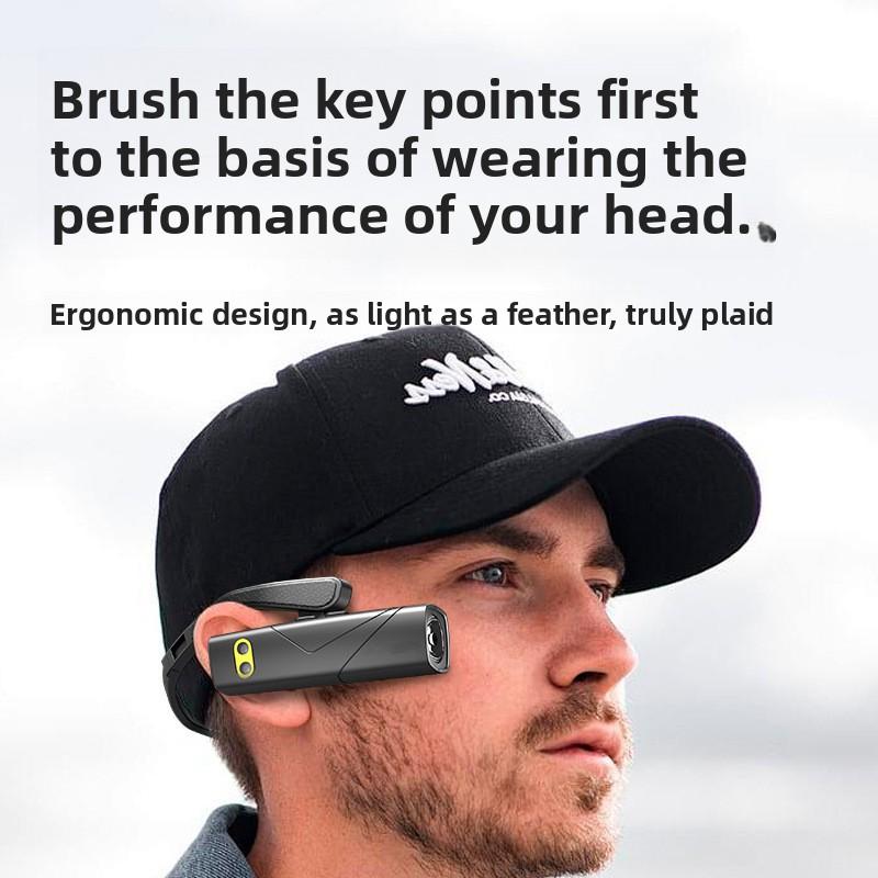 Красный и белый двойной источник света индукционная фара USB зарядка для улицы ночная рыбалка ночной бег легкий боковое крепление ношение на ухе