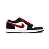 Jordan Air Jordan 1 Jazz Nocturne Leather Low top Vintage Basketball Shoes Unisex Black Red 553558-165(Team992-)
