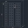 50-Door Smart Phone Charging Cabinet with Acrylic Window