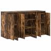 Sideboard Smoked Oak 120 x 41 x 75 cm Wood Based Material