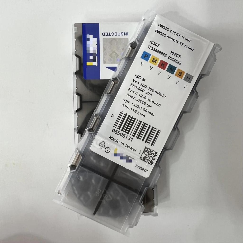 WNMG080404-TF IC907 /Промышленные сменные твердосплавные пластины 10 шт.