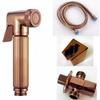 Блестящий Розовое Золото латунный Bidet Sprayer ручной туалетный биде-спрей шаттаф набор медный ванная комната туалетный душ головка струйный набор BD040