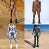 Хэллоуинский боди с 3D-печатью для взрослых, со спандексом, для косплея и уличного стиля