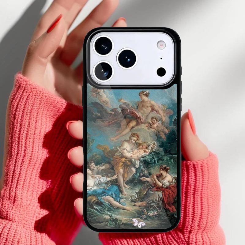 Искусство эпохи Возрождения Картина Чехол для телефона для iPhone 17 Air 16e 15 14 13 Pro Max Задняя крышка для 12 11 Pro Coque